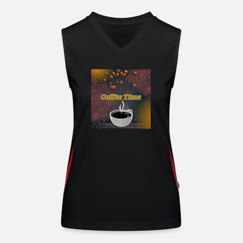 Coffe time Funktionelles Kontrast-Tank Top für Frauen