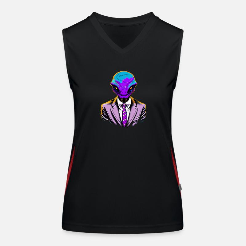 Alien Couture Funktionelles Kontrast-Tank Top für Frauen