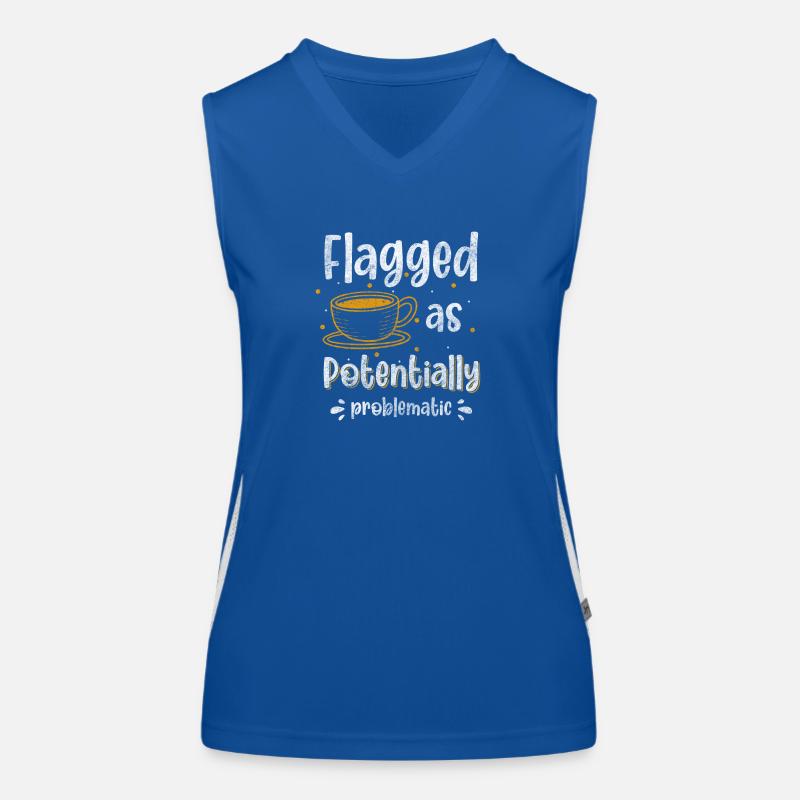 Problems Fun Satire Positive Women's Functional Contrast Tank Top