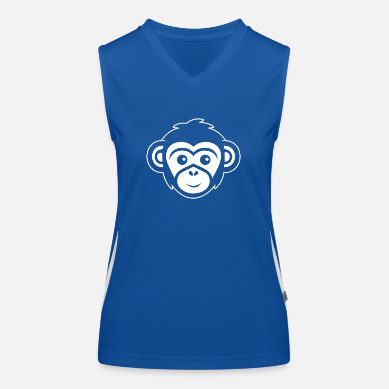 Affe Affen Affengesicht Dschungel Funktionelles Kontrast-Tank Top für Frauen
