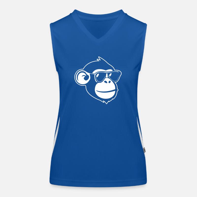 Affe Affen Affengesicht Dschungel Funktionelles Kontrast-Tank Top für Frauen