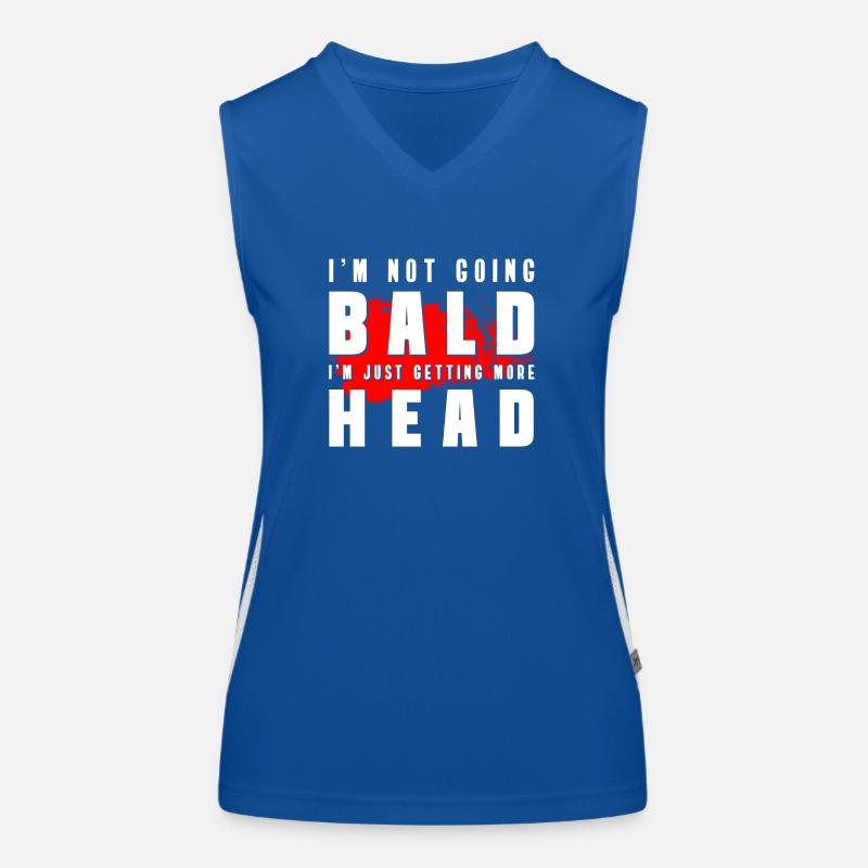 Bald man Women's Functional Contrast Tank Top