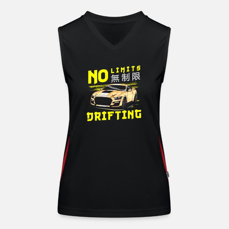 Driften Auto Quer Funktionelles Kontrast-Tank Top für Frauen