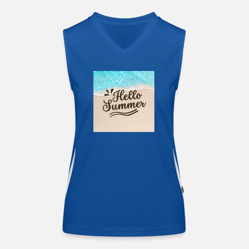 Hallo Sommer Funktionelles Kontrast-Tank Top für Frauen