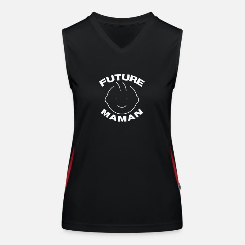 Future maman Débardeur respirant contrasté Femme