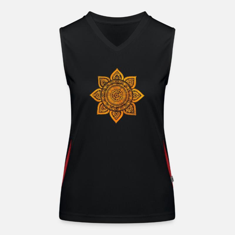 Mandala Or Débardeur respirant contrasté Femme