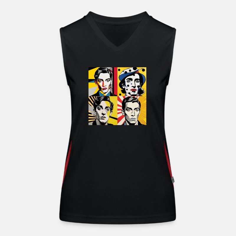look retro #2 Funktionelles Kontrast-Tank Top für Frauen
