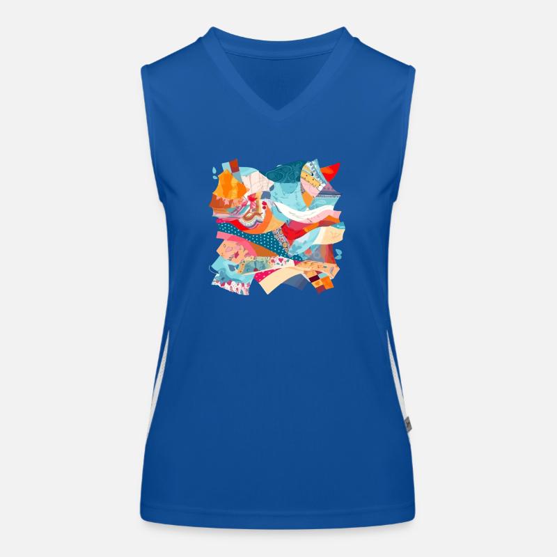 Fabric patchwork n°3 Women's Functional Contrast Tank Top