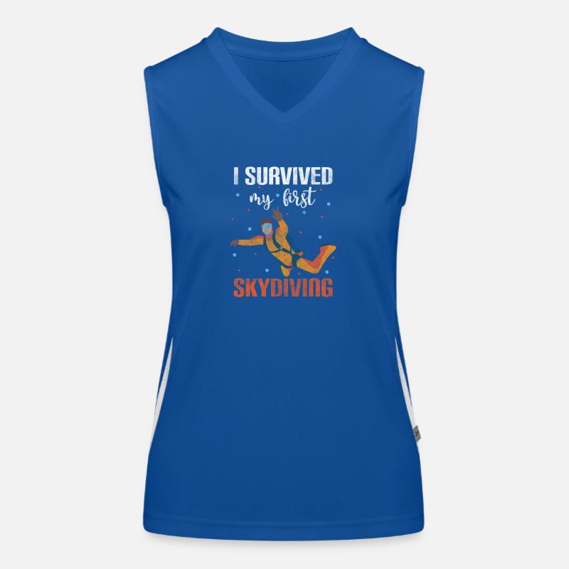 Skydiver Sky Freefall Base Jump Débardeur respirant contrasté Femme