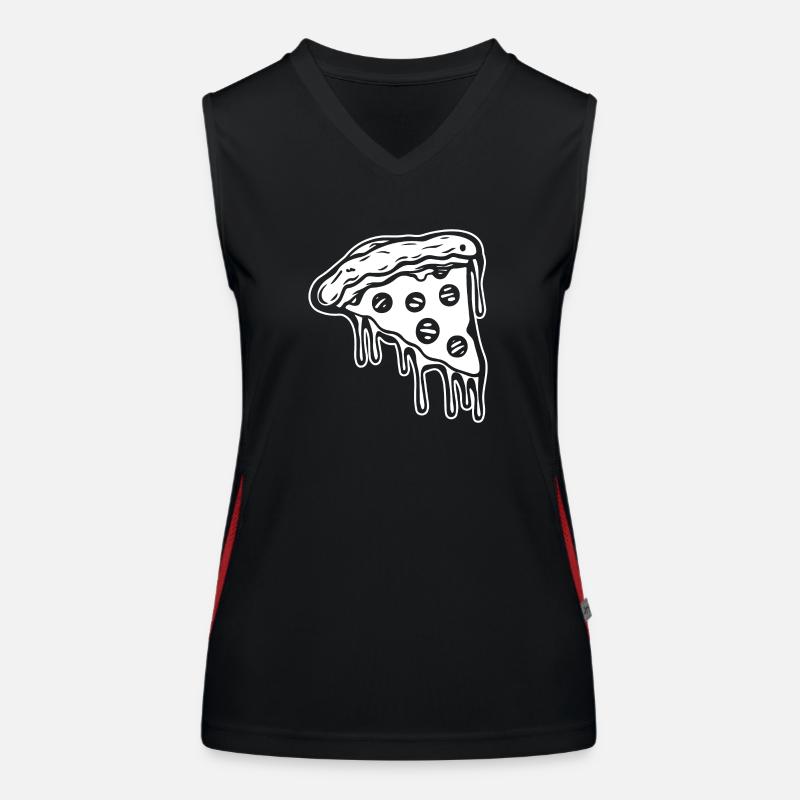 Pizza Restauration rapide Pizzeria Débardeur respirant contrasté Femme