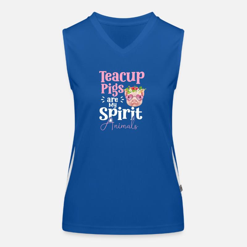 Teacup Pig Minipig Pet Women's Functional Contrast Tank Top