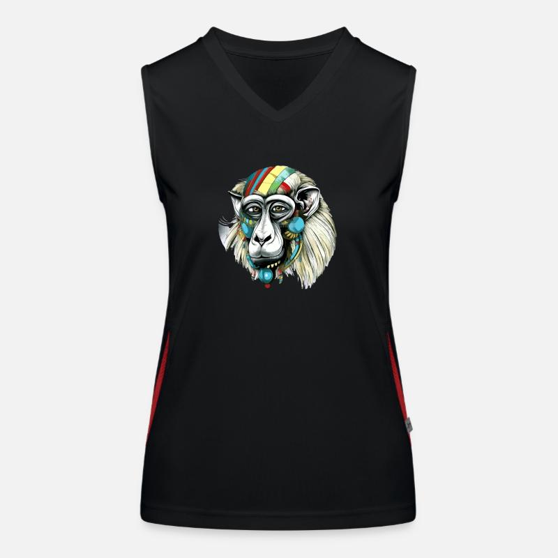 Kika le mandrill Débardeur respirant contrasté Femme