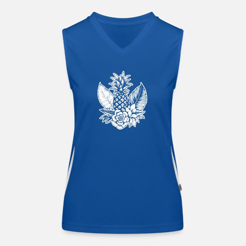 Ananas Débardeur respirant contrasté Femme