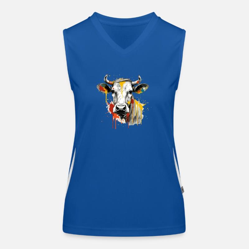Lika la vache Débardeur respirant contrasté Femme