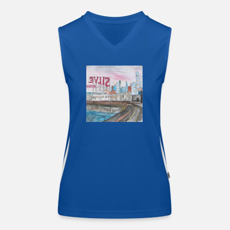 Silvercup Studios Funktionelles Kontrast-Tank Top für Frauen
