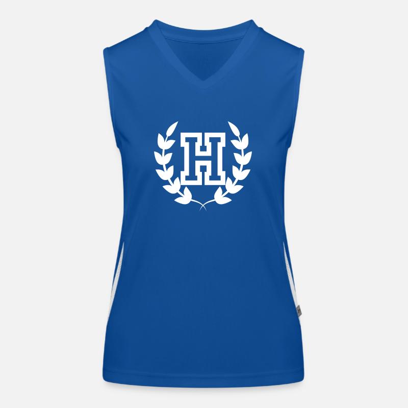 Lettre h sport Débardeur respirant contrasté Femme
