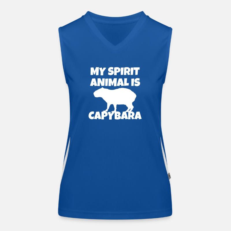 Capybara ist mein Krafttier: Ok I Pull Up Meme Funktionelles Kontrast-Tank Top für Frauen
