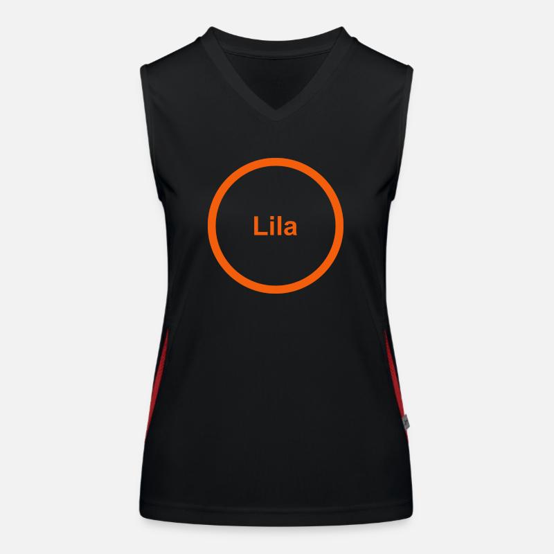 Lila Funktionelles Kontrast-Tank Top für Frauen