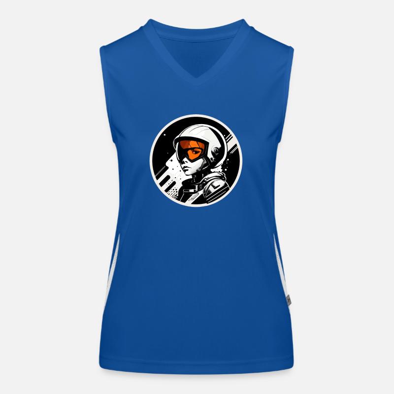 Austronaut Funktionelles Kontrast-Tank Top für Frauen