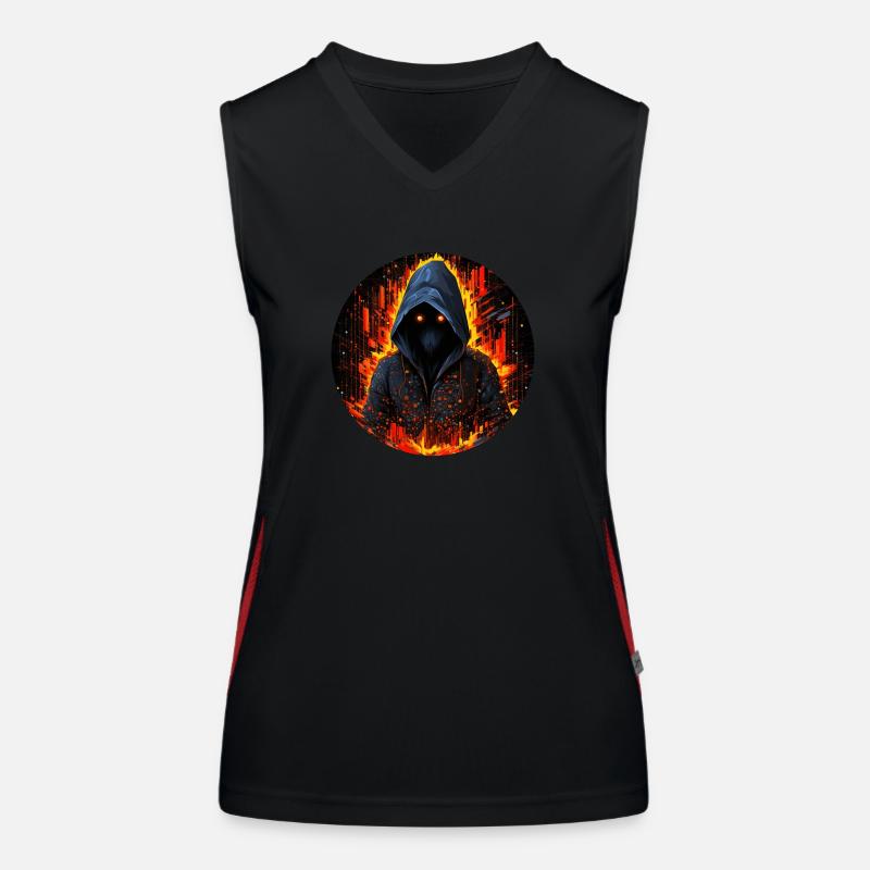Mystifizierter Hacker Funktionelles Kontrast-Tank Top für Frauen