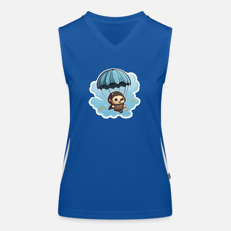 Hérisson avec parachute Débardeur respirant contrasté Femme