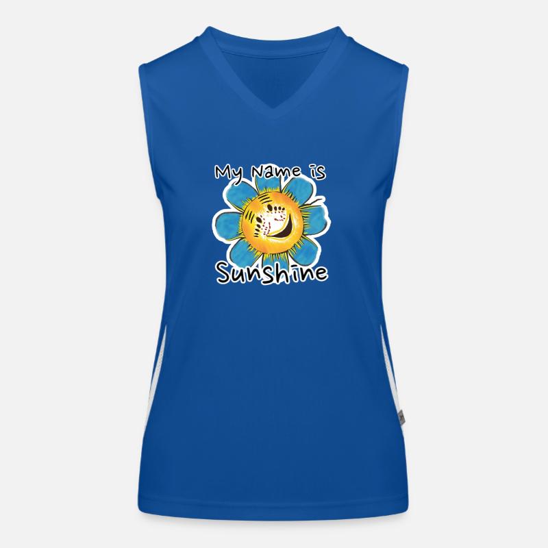 Sprüche Funktionelles Kontrast-Tank Top für Frauen
