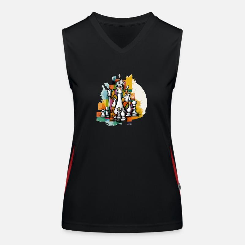 Chess composition Women's Functional Contrast Tank Top