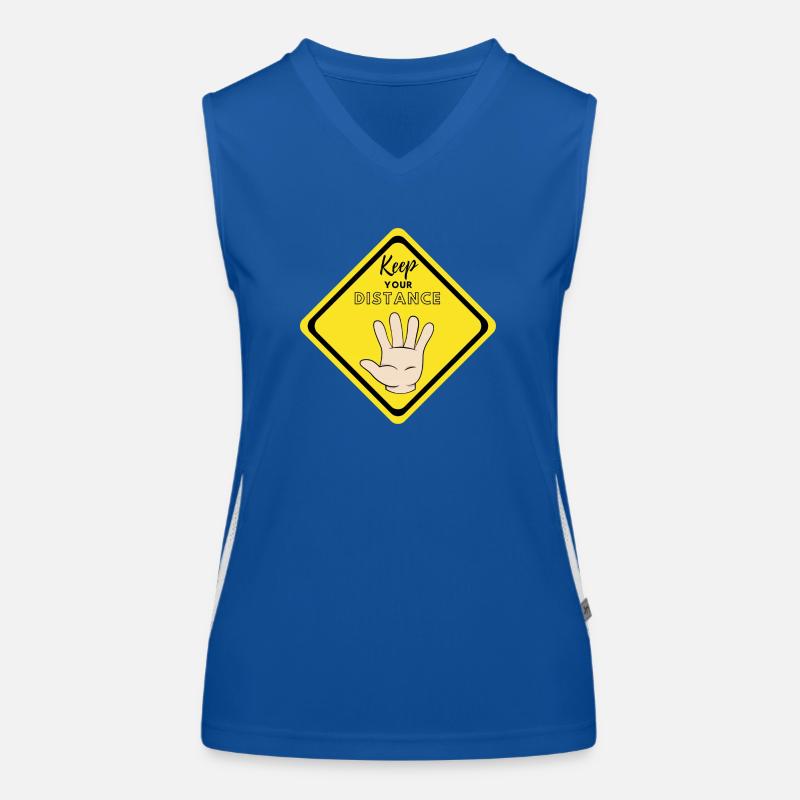 Keep your distance Women's Functional Contrast Tank Top