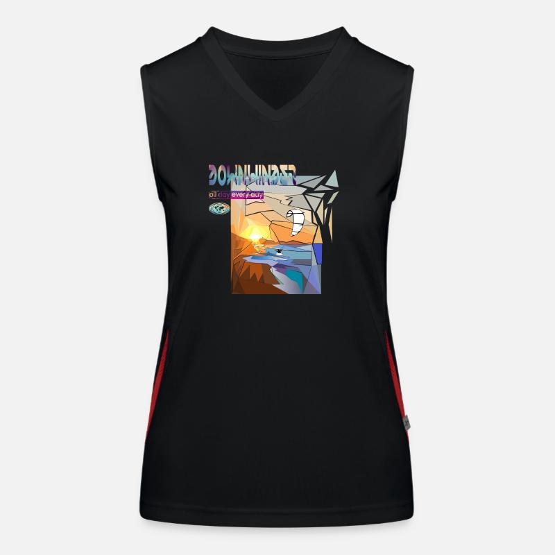 Downwinder Kite Funktionelles Kontrast-Tank Top für Frauen