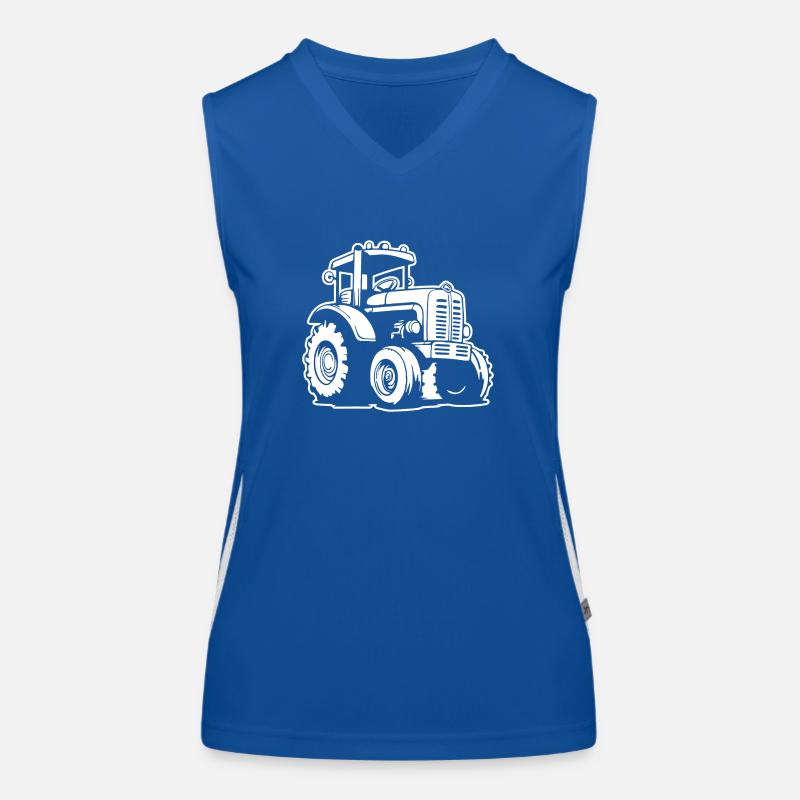 Traktor Funktionelles Kontrast-Tank Top für Frauen