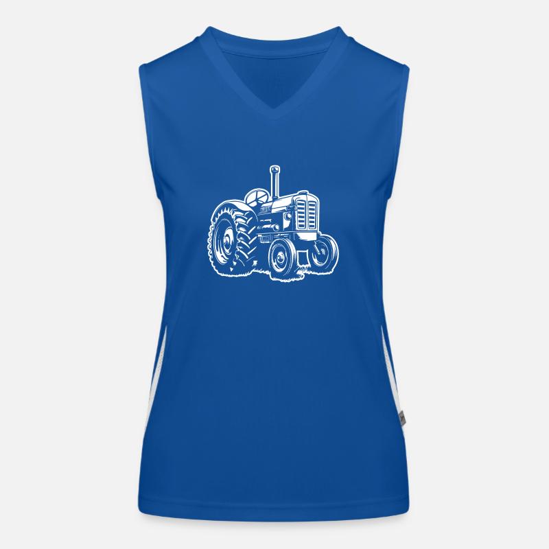Traktor Funktionelles Kontrast-Tank Top für Frauen