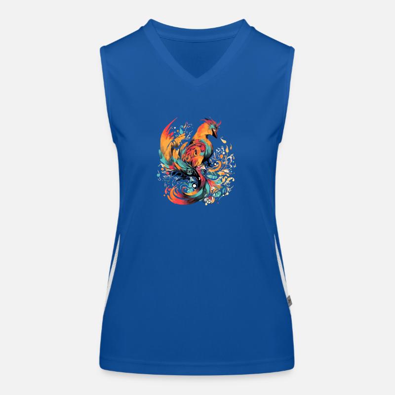 Holz Phönix Funktionelles Kontrast-Tank Top für Frauen