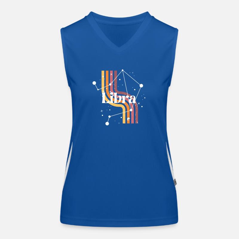 Libra retro horoscope Women's Functional Contrast Tank Top