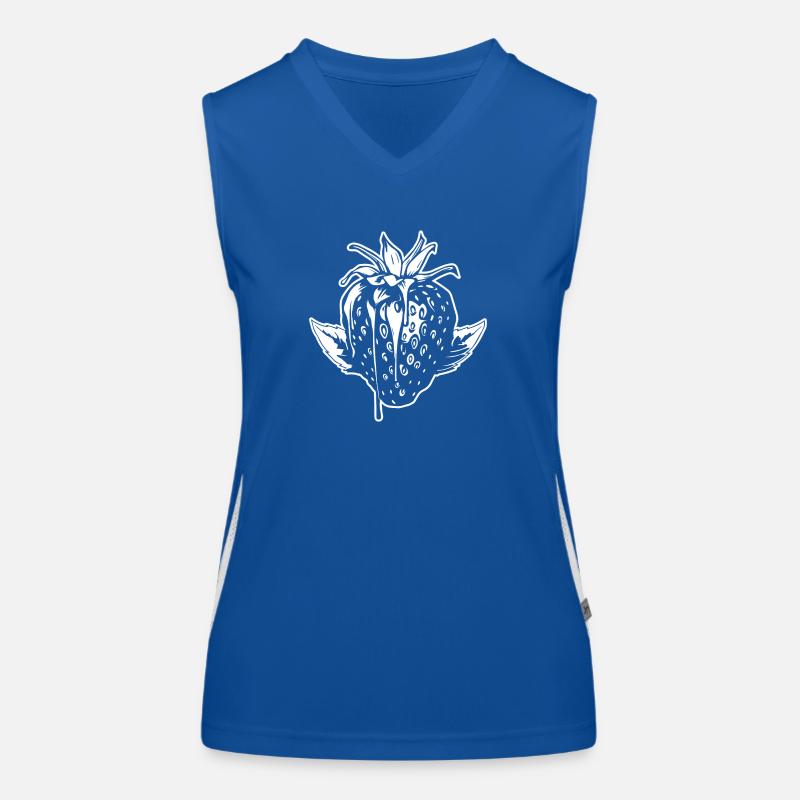 Strawberry Fruit Fruit Women's Functional Contrast Tank Top