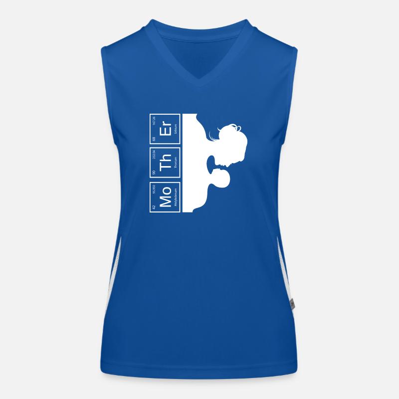 Mutter Periodensystem Funktionelles Kontrast-Tank Top für Frauen