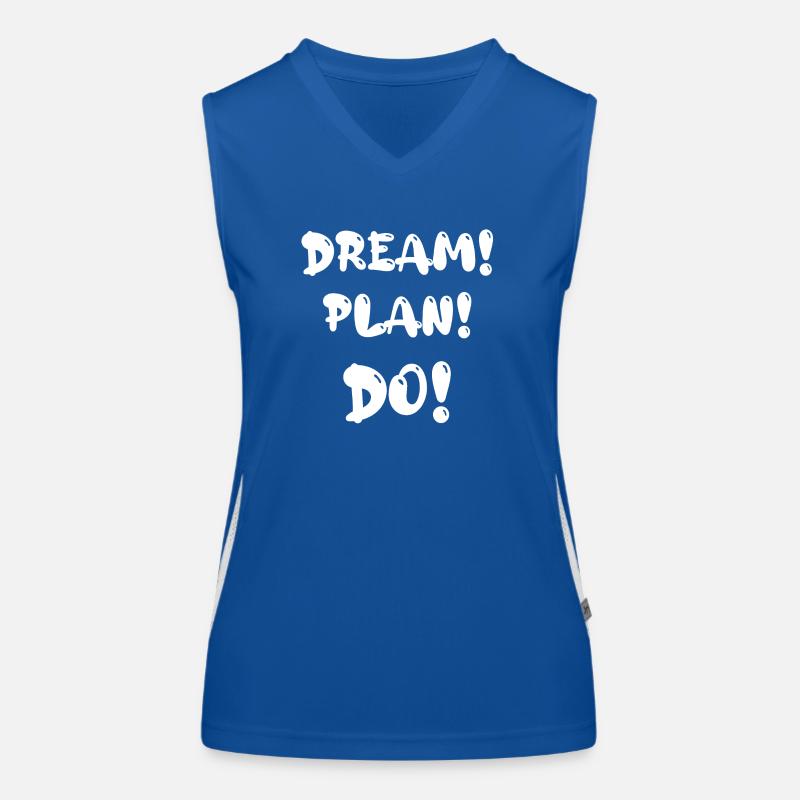 Dream! Plan! Do! Women's Functional Contrast Tank Top