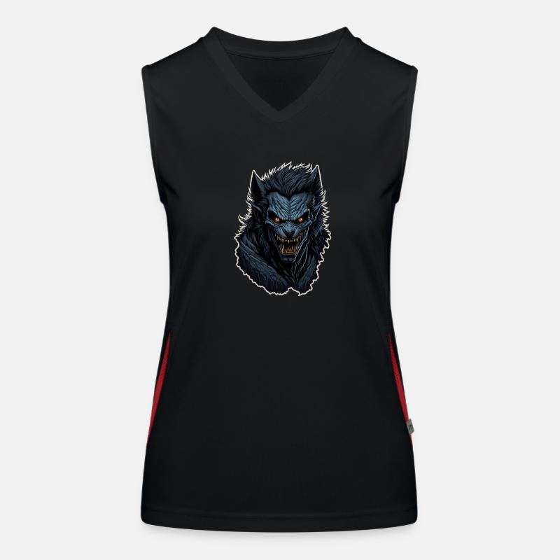 Werwolf Funktionelles Kontrast-Tank Top für Frauen
