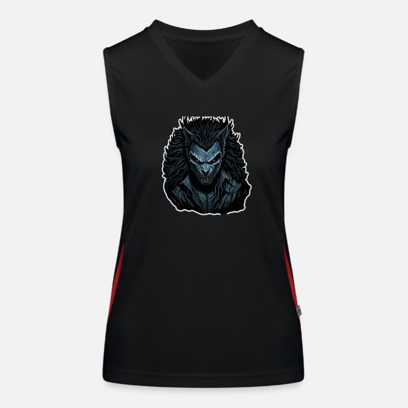 Werwolf Funktionelles Kontrast-Tank Top für Frauen