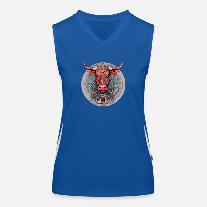 Cow Women's Functional Contrast Tank Top