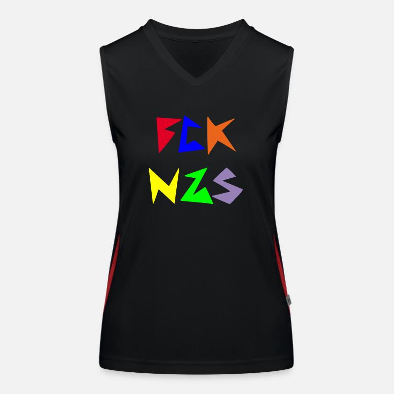 FCK NZS Funktionelles Kontrast-Tank Top für Frauen