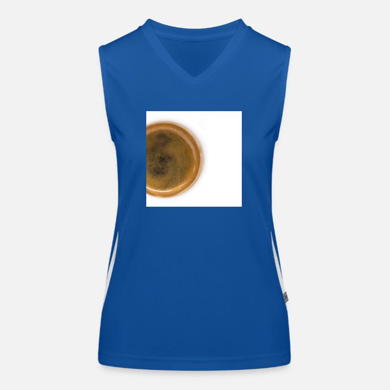 Background coffe Women's Functional Contrast Tank Top