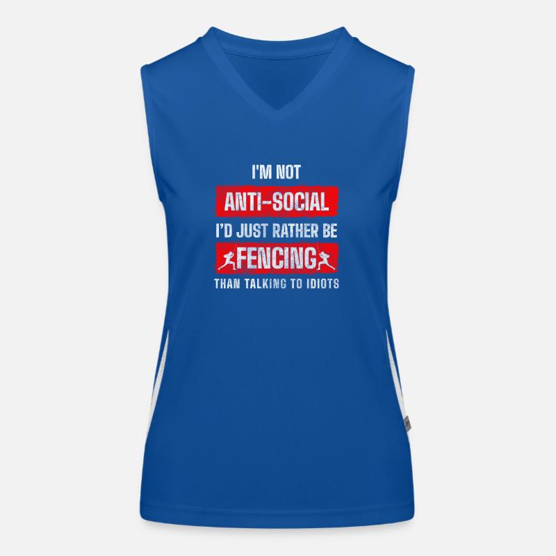 Fechtsport Trainer Gewinner Florett Funktionelles Kontrast-Tank Top für Frauen