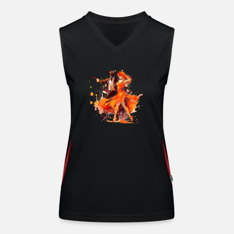 Tango is a passionate dance form Women's Functional Contrast Tank Top