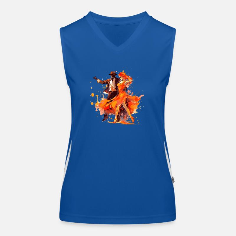 Tango is a passionate dance form Women's Functional Contrast Tank Top