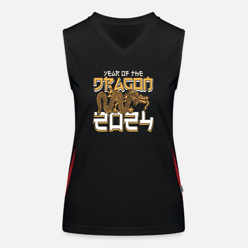 Chinesisches Neujahr Drache China Asian I Geschenk Funktionelles Kontrast-Tank Top für Frauen