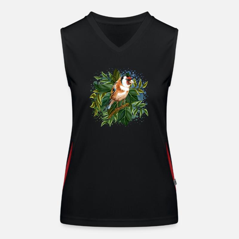 Oiseau Débardeur respirant contrasté Femme