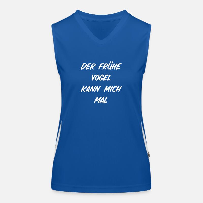 Der frühe Vogel kann mich mal Funktionelles Kontrast-Tank Top für Frauen