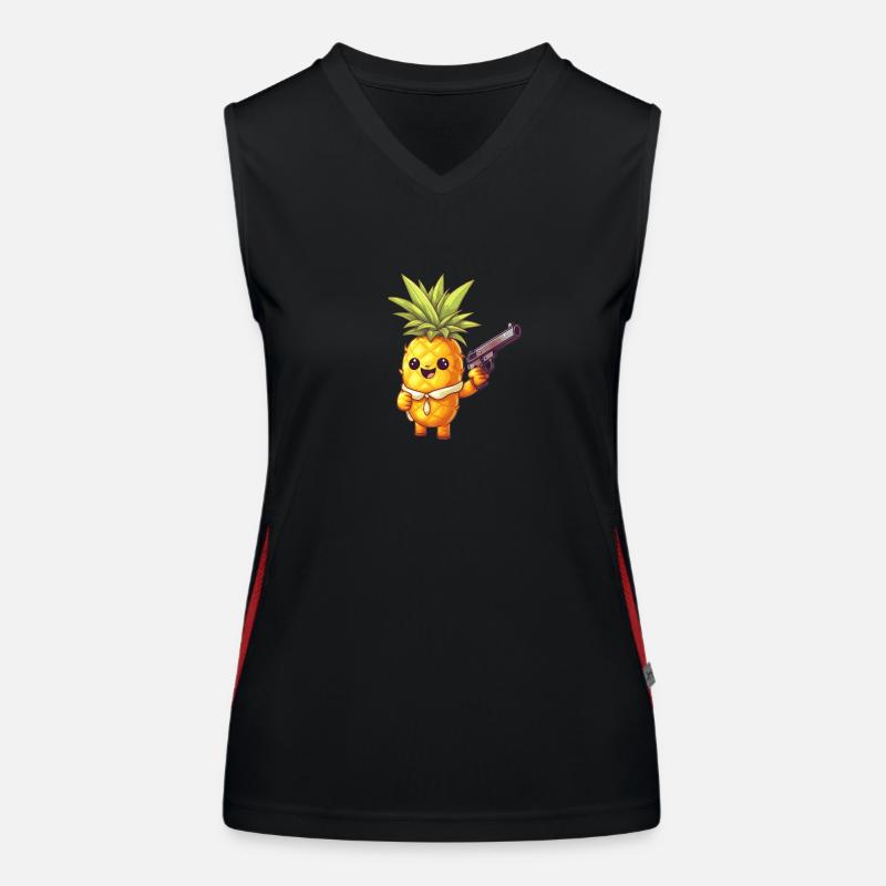 Ananas agressif Débardeur respirant contrasté Femme