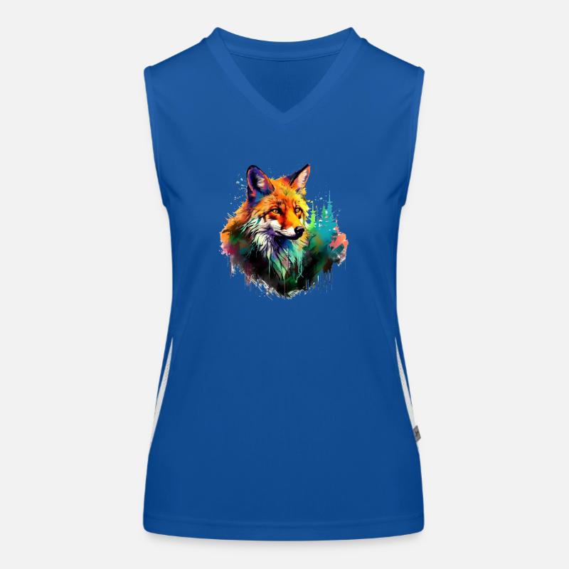 Rotfuchs Funktionelles Kontrast-Tank Top für Frauen