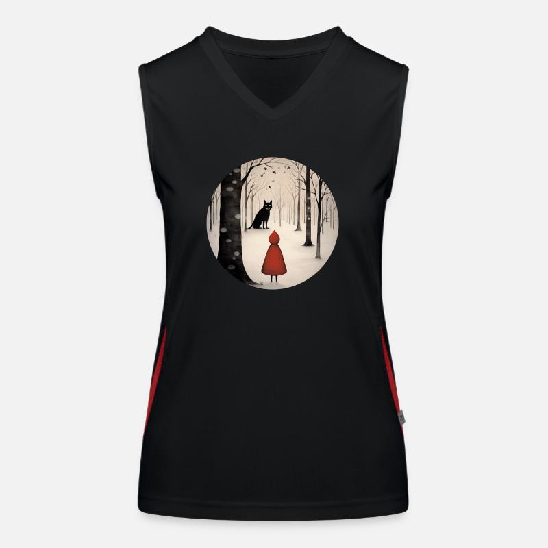 Rotkäppchen Funktionelles Kontrast-Tank Top für Frauen